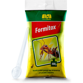 Formitox Extra insekticíd na likvidáciu mravcov, švábov, rybeniek, mucha, sáčok 100 g