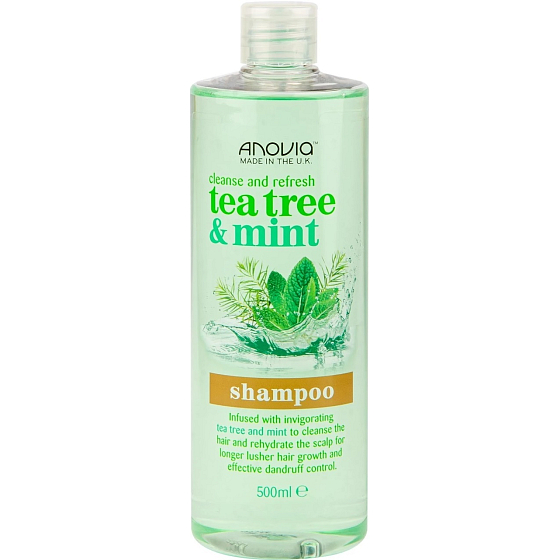 Anovia Tea Tree & Mint Šampón na vlasy s čajovníkom a mätou 500 ml