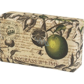 Anglické mydlo Lemongrass & Lime - Prírodné parfumované toaletné mydlo Lemongrass & Lime s bambuckým maslom 240 g