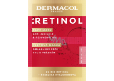 Dermacol Bio Retinol omladzujúca maska proti vráskam 2 x 8 ml