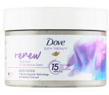 Dove Renew telový peeling s vôňou fialky a ružového ibišteka 295 ml