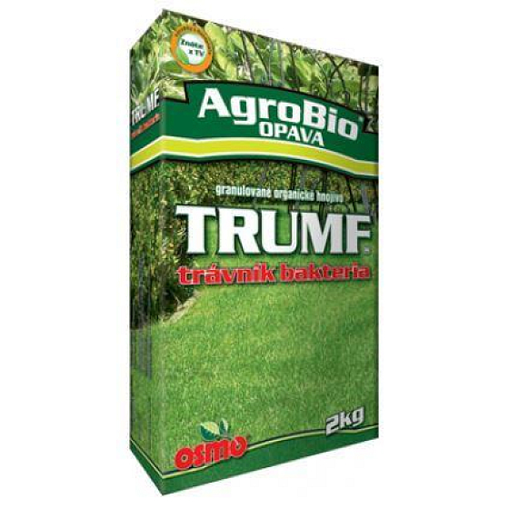 AgroBio Tromf Trávnik baktérií prírodné granulované organické hnojivo 2 kg