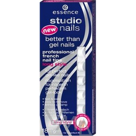 Essence Studio Nails Francúzskej špičky na nechty-dlhé 101 White 18 kusov