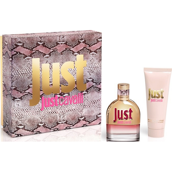 Roberto Cavalli Just Cavalli toaletná voda 50 ml + telové mlieko 75 ml, pre ženy darčeková sada