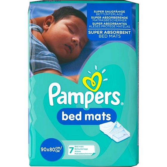 Pampers Bed Mats podložky na ochranu matraca 90 x 80 cm 7 kusov
