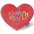Nici Love You Vankúš plyšový srdce 25 cm