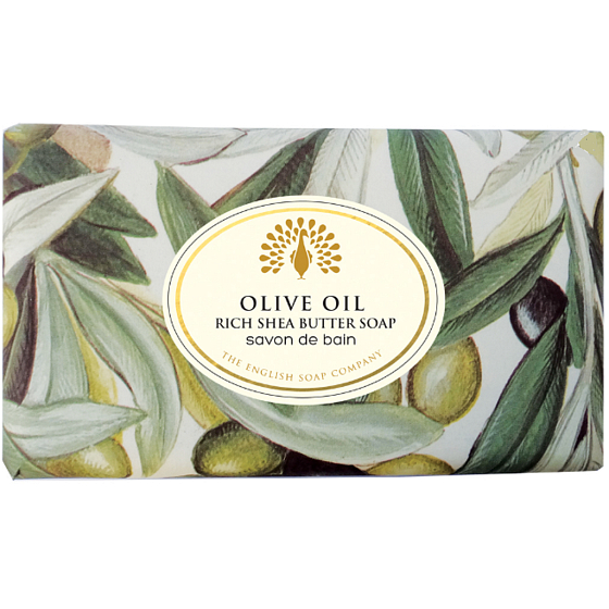 English Soap Olivový olej prírodné parfumované mydlo s bambuckým maslom 190 g