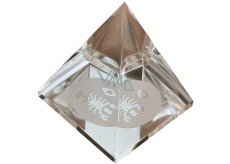 Sklenená pyramída číra, znamenie zverokruhu Rak