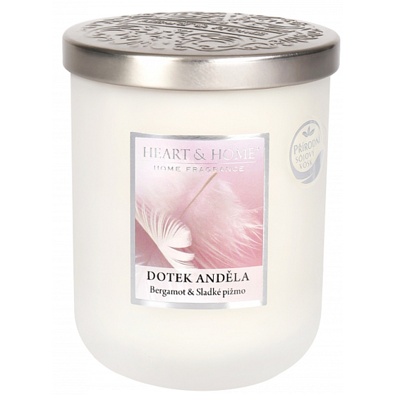 Heart & Home Dotyk anjela Sójová vonná sviečka veľká horí až 75 hodín 340 g