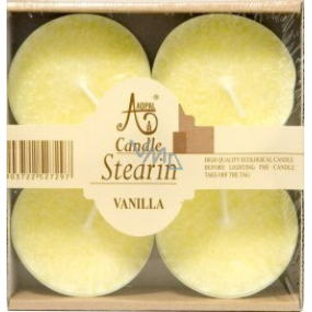 Adpal Stearin Maxi Vanilla - Vanilka vonné čajové sviečky 4 kusy