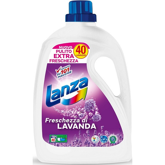 Lanza Freschezza di Lavanda - Gélový tekutý prací prostriedok Fresh Lavender na biele a farebné prádlo 40 dávok 2 l