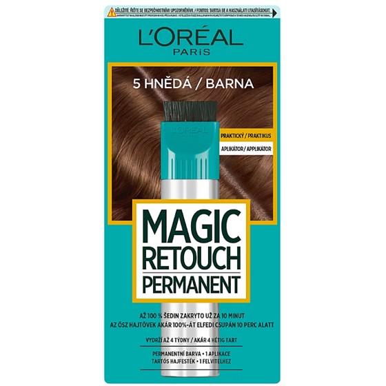 Loreal Paris Magic Retouch Permanentná farba na vlasy 5 hnedá 45 ml