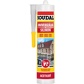 Soudal univerzálny silikón, číry, 280 ml