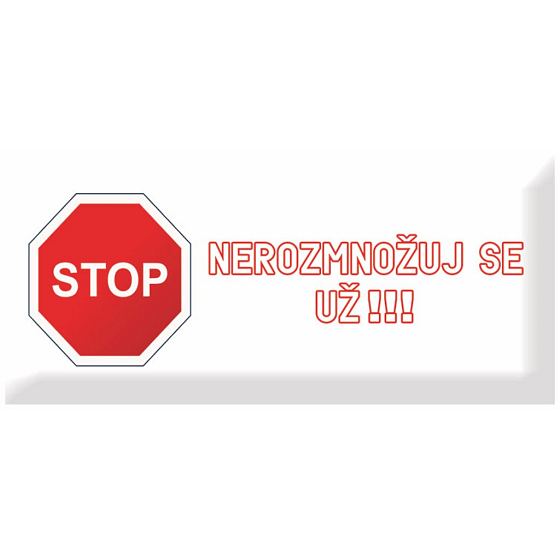 Bohemia Gifts Love Condoms darčekový kondóm Stop 1 kus