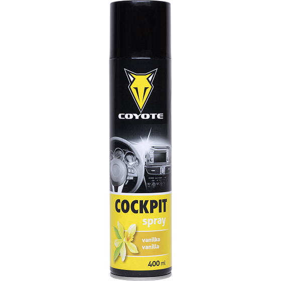 Coyote Cockpit sprej vanilka na čistenie interiéru, 400 ml