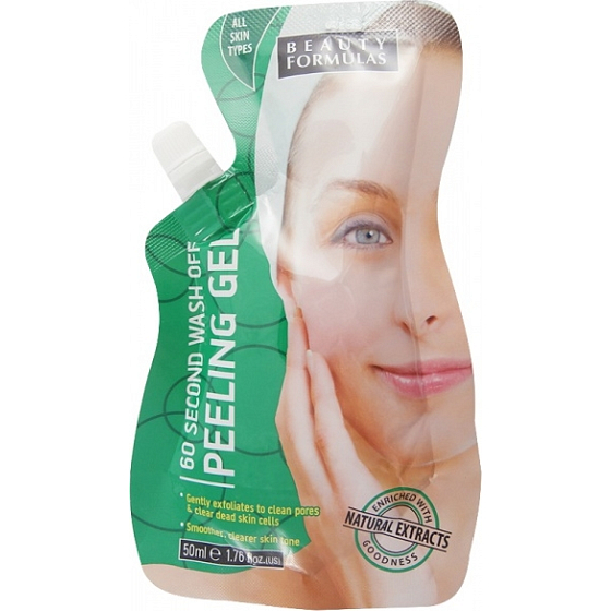 Beauty Formulas Wash Off 60tich sekundový peeling gel 50 ml