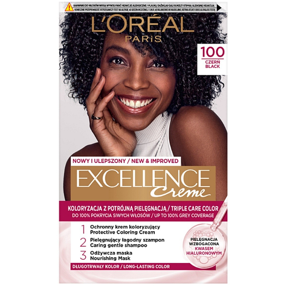 Loreal Paris Excellence Creme farba na vlasy 100 Čierna