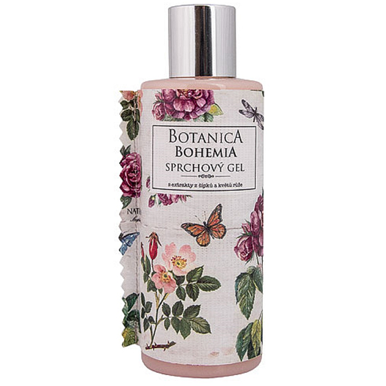 Bohemia Gifts Botanica Šípka a ruža sprchový gél 200 ml