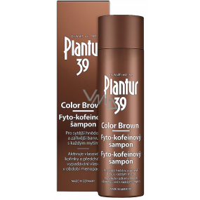 Plantur 39 Color Brown fyto-kofeínový šampón pre sýtejšiu hnedú farbu vlasov, proti vypadávaniu vlasov 250 ml