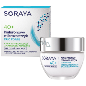 Soraya Hyaluronic Micro-Injection Duo Forte 40+ krém proti vráskam, vypĺňajúce mimické vrásky na deň / noc 50ml