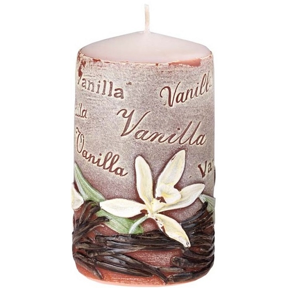 Sviečky Vanilla Vanilková vonná sviečka valec 60 x 110 mm