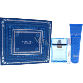 Versace Eau Fraiche Man toaletná voda pre mužov 100 ml + sprchový gél 150 ml + toaletná voda 10 ml, darčeková sada