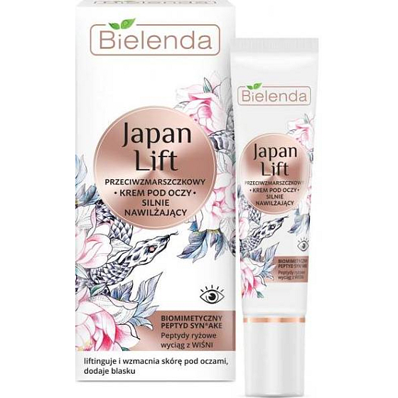 Bielenda Japan Lift hydratačný očný krém proti vráskam 15 ml