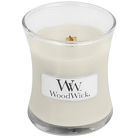 Woodwick Solar Ylang - Slnečné Ylang vonná sviečka s dreveným knôtom a viečkom sklo malá 85 g
