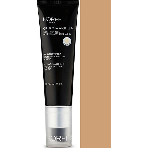 Korff Cure Make Up Long-lasting Foundation SPF15 dlhotrvajúci make-up 03 Walnut 30 ml
