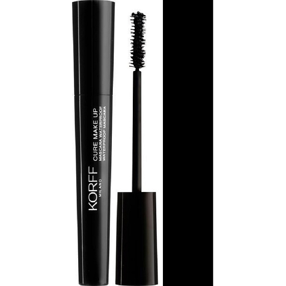 Korff Cure Make Up Waterproof Mascara vodeodolná riasenka čierna 9 ml