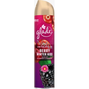 Glade Berry Winter Kiss s vôňou černíc a brusníc osviežovač vzduchu sprej 300 ml