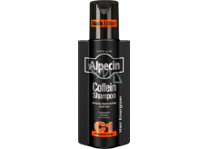 Alpecin Coffein C1 Black Edition kofeínový šampón spomaľuje vypadávanie vlasov a posilňuje vlasové korienky 250 ml