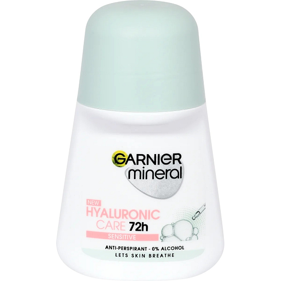 Garnier Mineral Hyaluronic Care Sensitive 72h antiperspirant deodorant roll-on pre ženy 50 ml
