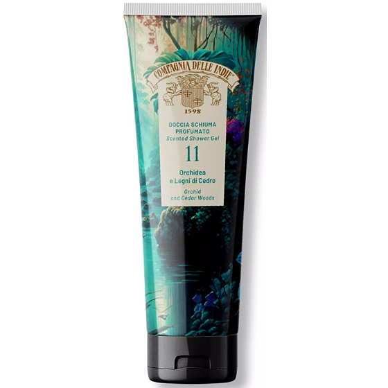 Compagnia Delle Indie 11 Parfumovaný sprchový gél Orchidea a cédrové drevo 250 ml