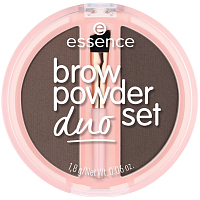 Essence púder na obočie duo set 03 Dark 1,8 g