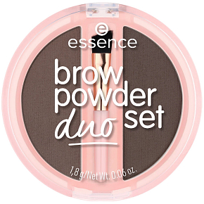 Essence púder na obočie duo set 03 Dark 1,8 g