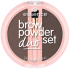 Essence púder na obočie duo set 03 Dark 1,8 g