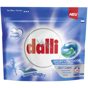 Dalli Sport & Outdoor 3v1 prací tablety na bílé i barevné prádlo 24 dávek