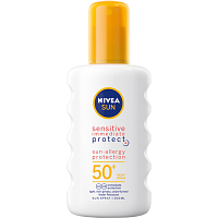 Nivea Sun Sensitive OF 50+ sprej na opaľovanie, 200 ml
