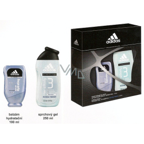 Adidas Skin Care hydratačný balzam po holení 100 ml + sprchový gél 250 ml, kozmetická sada