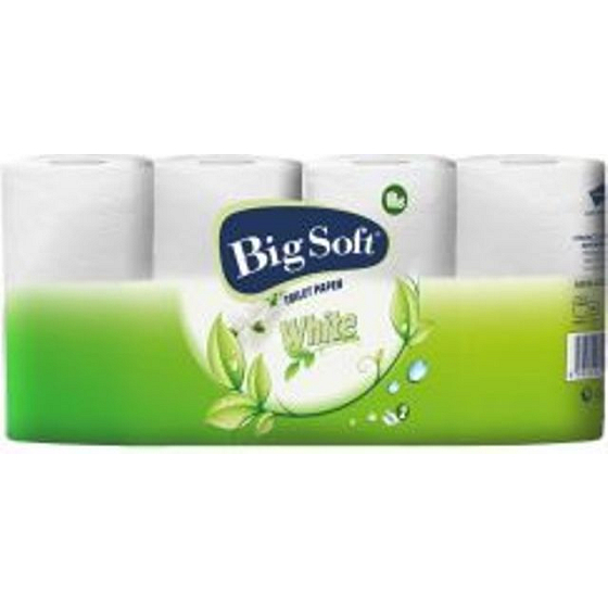 Big Soft White parfumovaný 2 vrstvový, 8 x 200 útržkov