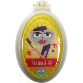 Nekupto Miss Cool Hrebeň so zrkadielkom Mačka baretka Krásna & šik