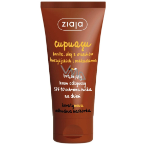 Ziaja Cupuacu bronzujúci SPF 10 vyživujúci samoopaľovací pleťový krém na deň 50 ml