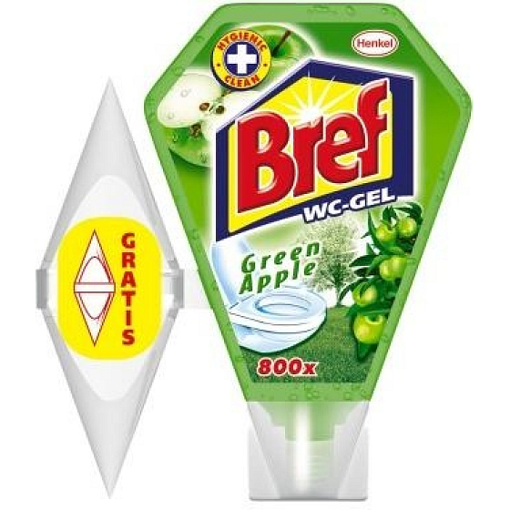 Bref Green Apple WC gel tekutý + záves 200 ml