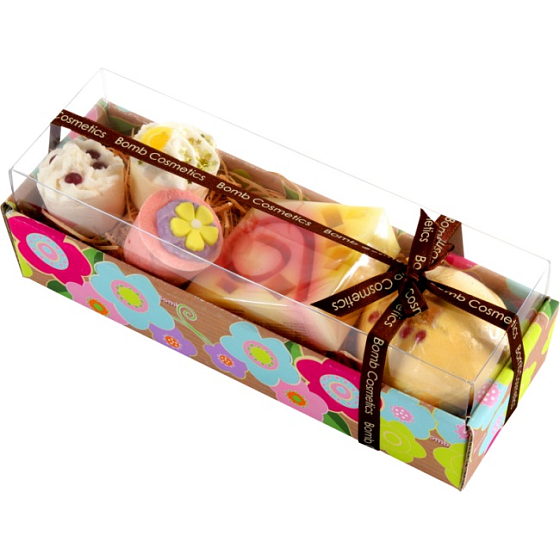Bomb Cosmetics Havajská kvetina - Hawaiian Flower mix balistika 250 g + glycerínové mydlo 100 g, kozmetická sada