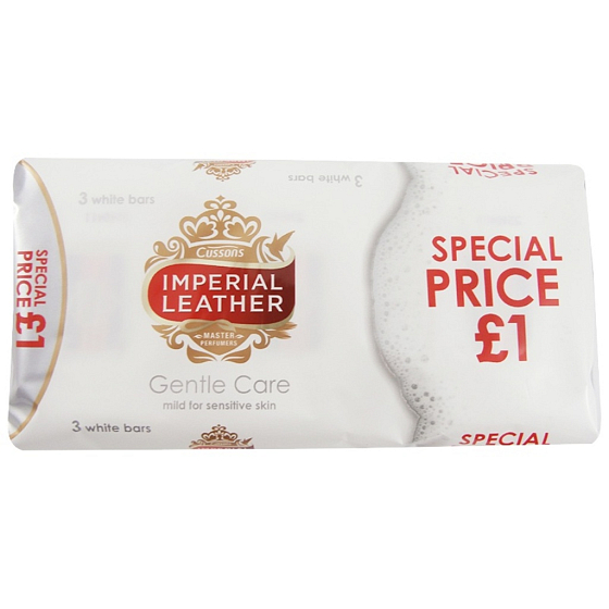 Cussons Imperial Leather Gentle Care tuhé toaletné mydlo 3 x 100 g