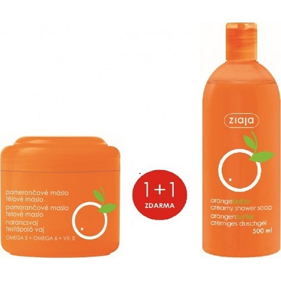 Ziaja Pomarančové maslo telové maslo 200 ml + sprchový gél 500 ml, duopack