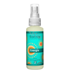 Saloos Natur Aroma Airspray Energie osviežovač vzduchu so zmesou éterických olejov z mäty, grapefruitu a ďalších citrusov, uvoľňuje napätie, prináša pozitívnu energiu 50 ml