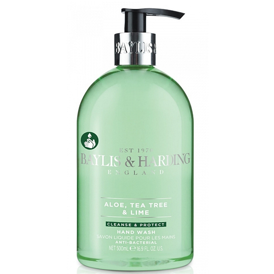 Baylis & Harding Aloe, Tea Tree a Limetka antibakteriálne tekuté mydlo na ruky dávkovač 500 ml