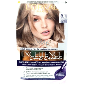 Loreal Paris Excellence Cool Creme farba na vlasy 8.11 Ultra popolavá svetlá blond